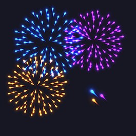 烟花矢量素材