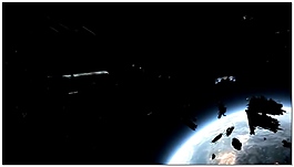 壯觀宇宙星球大戰(zhàn)開(kāi)場(chǎng)視頻素材