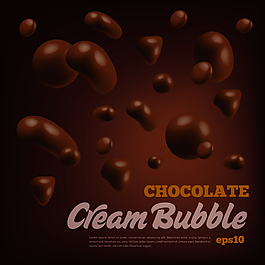 巧克力廣告海報(bào)食物背景