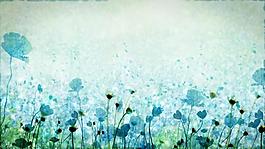 綠色花紋生長高清視頻素材