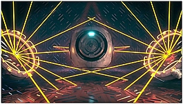 3d骷髏激光視頻素材