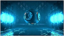 3d骷髏激光視頻素材