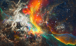 多創(chuàng)意彩宇宙唯美星空背景