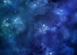 夢(mèng)幻煙霧藍(lán)色唯美星空背景