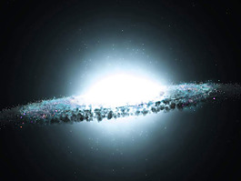 夢幻宇宙發(fā)光行星唯美星空背景