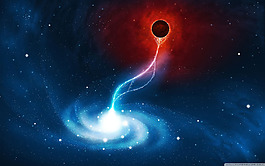 大氣宇宙行星唯美星空背景