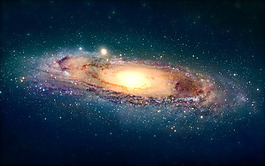 蓝色宇宙梦幻唯美星空背景