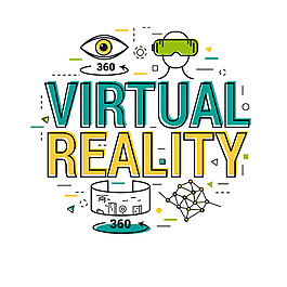 熱賣VR科技元素矢量素材