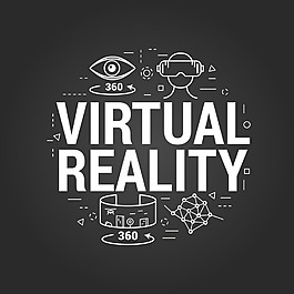 現實技術VR矢量素材