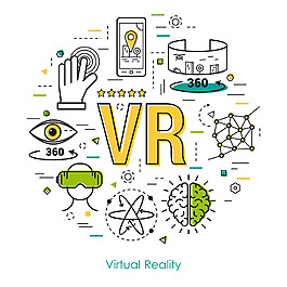VR科技矢量素材