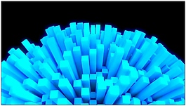 開花狀立體3d視頻素材