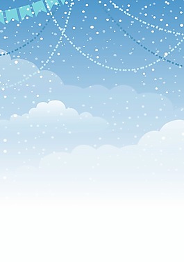 雪花漸變背景模板