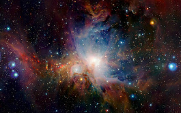 彩色漸變宇宙背景