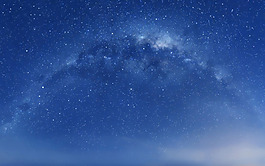 夢(mèng)幻藍(lán)色星空背景