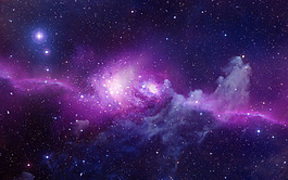 梦幻紫色宇宙背景