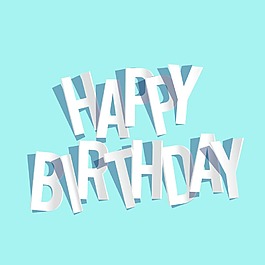 英文生日快樂藝術字