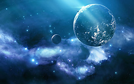 浪漫宇宙星空背景