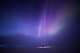 浪漫紫色星空背景