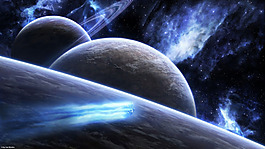 唯美科幻宇宙背景
