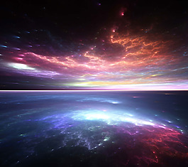 大氣科幻宇宙背景