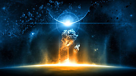 科幻大氣宇宙背景