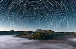浪漫夜晚星空背景