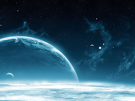 科幻宇宙光晕背景