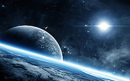 科幻大氣宇宙背景