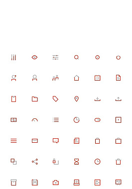 棕色網(wǎng)頁UI線性矢量icon圖標設計
