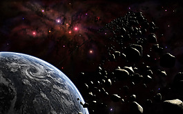 大气宇宙天体运动唯美星空背景