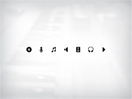 網(wǎng)頁(yè)UI音樂(lè)播放器圖標(biāo)按鈕素材