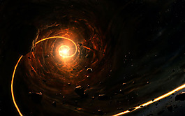 黑色時(shí)空隧道唯美星空背景