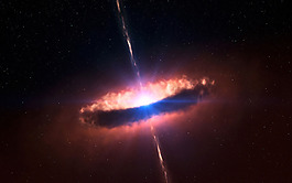 银河系行星轨道唯美星空背景