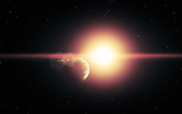 黑色宇宙星球唯美星空背景