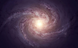 紫色大氣旋渦唯美星空背景