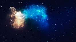 黑色宇宙银河系唯美星空背景