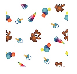 兒童卡通動物矢量素材