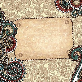 藍(lán)棕色印花圖案矢量素材