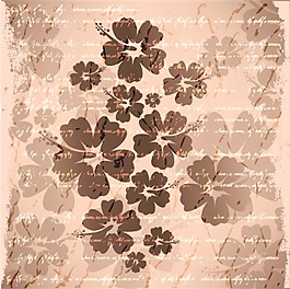 棕色印花圖騰矢量素材