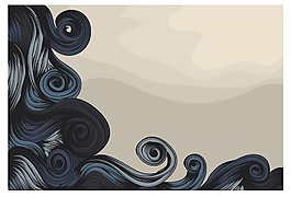 黑色手繪顏料矢量素材