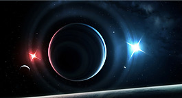 大氣宇宙星球背景