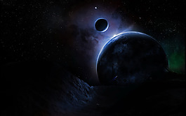 大氣宇宙星球背景