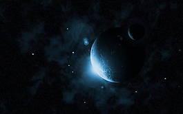 浪漫光線宇宙背景