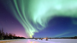 夢(mèng)幻極地極光背景