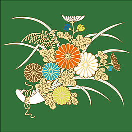 手繪花朵矢量素材