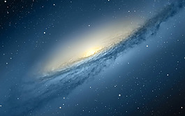 簡(jiǎn)約藍(lán)色星空背景素材