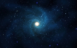 唯美藍(lán)色星空背景素材