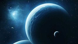 大氣宇宙星球背景