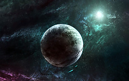 大氣宇宙星球背景