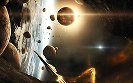 大氣科幻宇宙背景